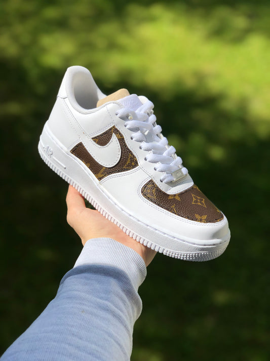 Hand-painted custom sneakers with luxury design by VK Customs