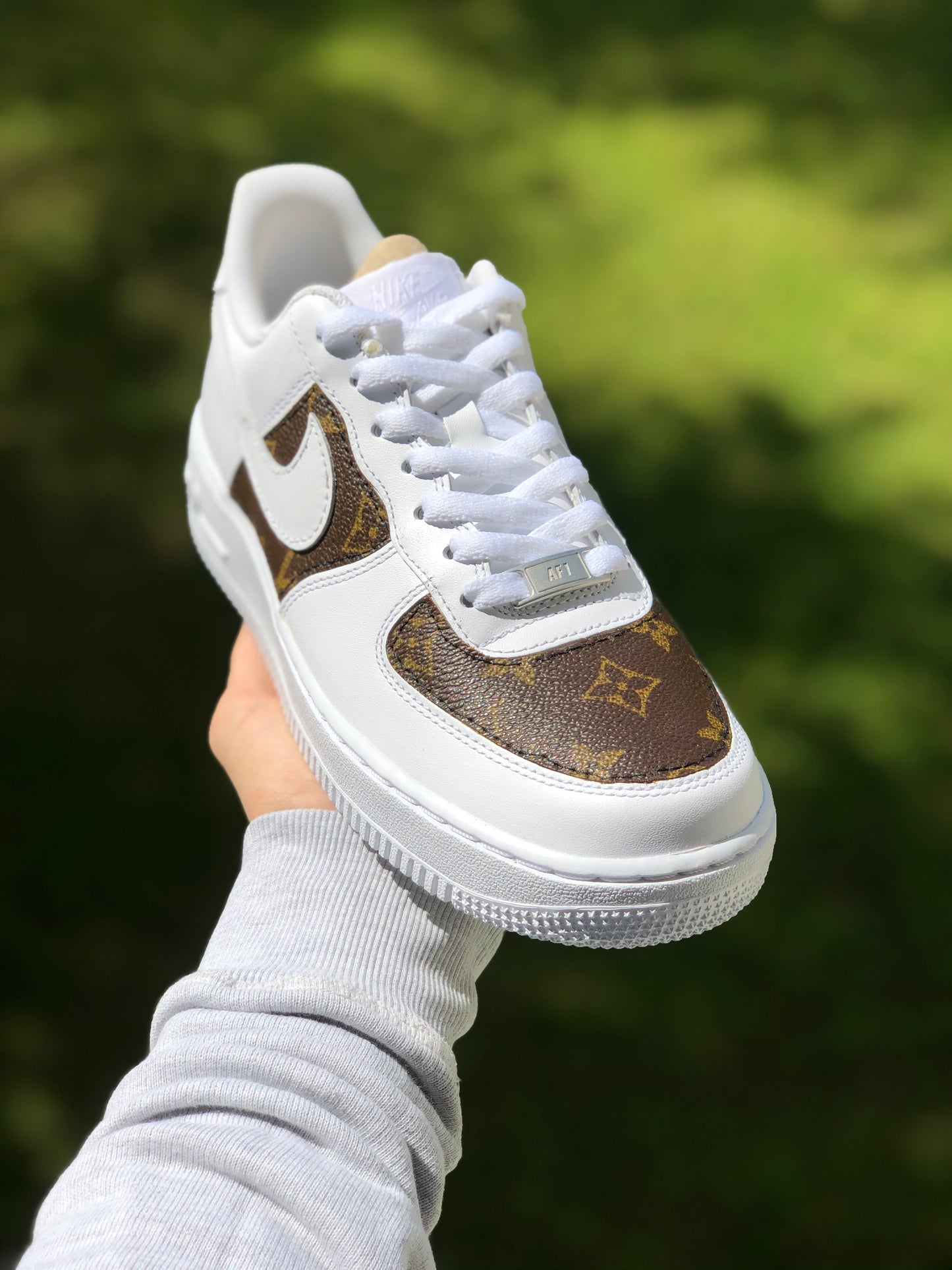 Hand-painted custom sneakers with luxury design by VK Customs