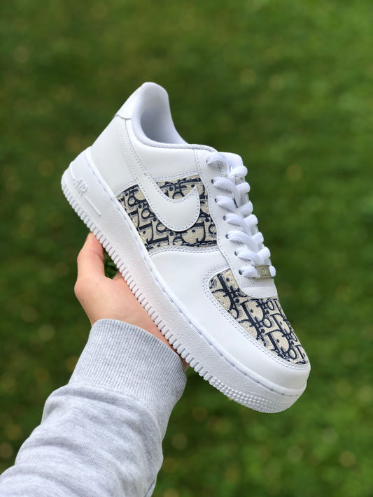 Hand-painted custom sneakers with luxury design by VK Customs