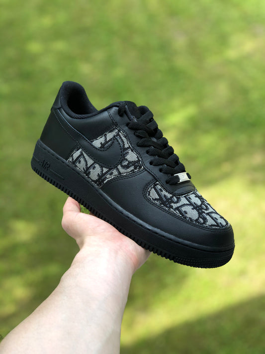 Hand-painted custom sneakers with luxury design by VK Customs
