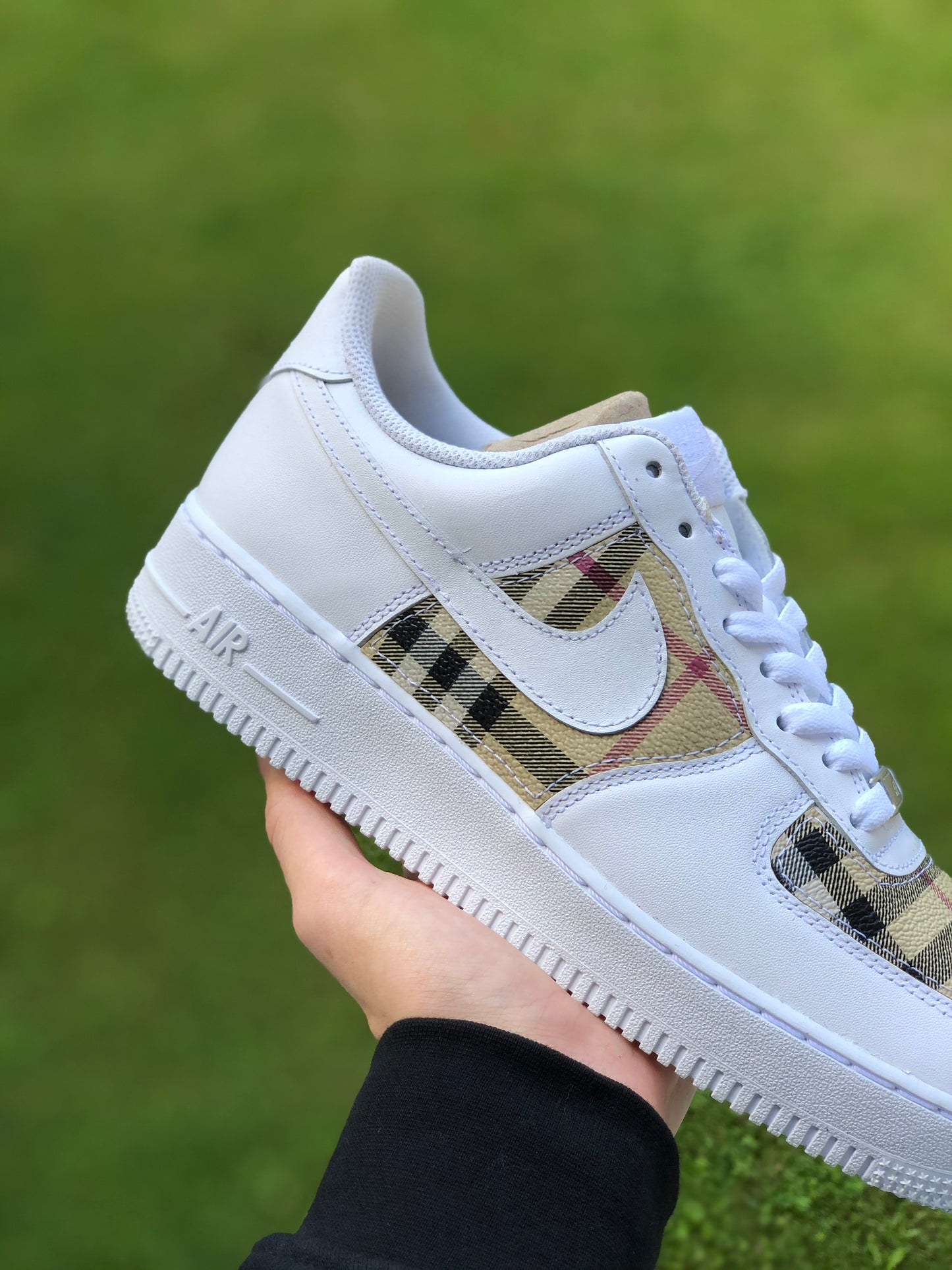 Hand-painted custom sneakers with luxury design by VK Customs