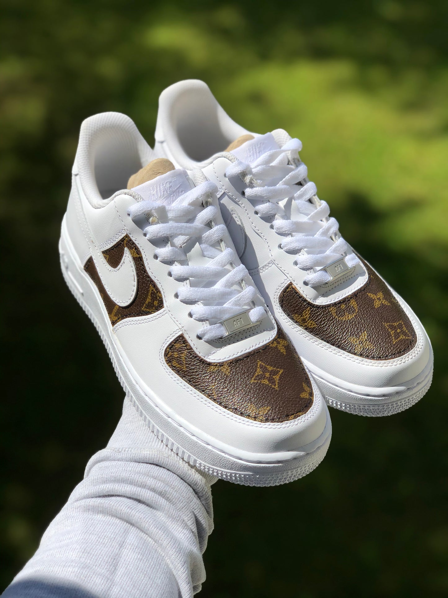 Hand-painted custom sneakers with luxury design by VK Customs