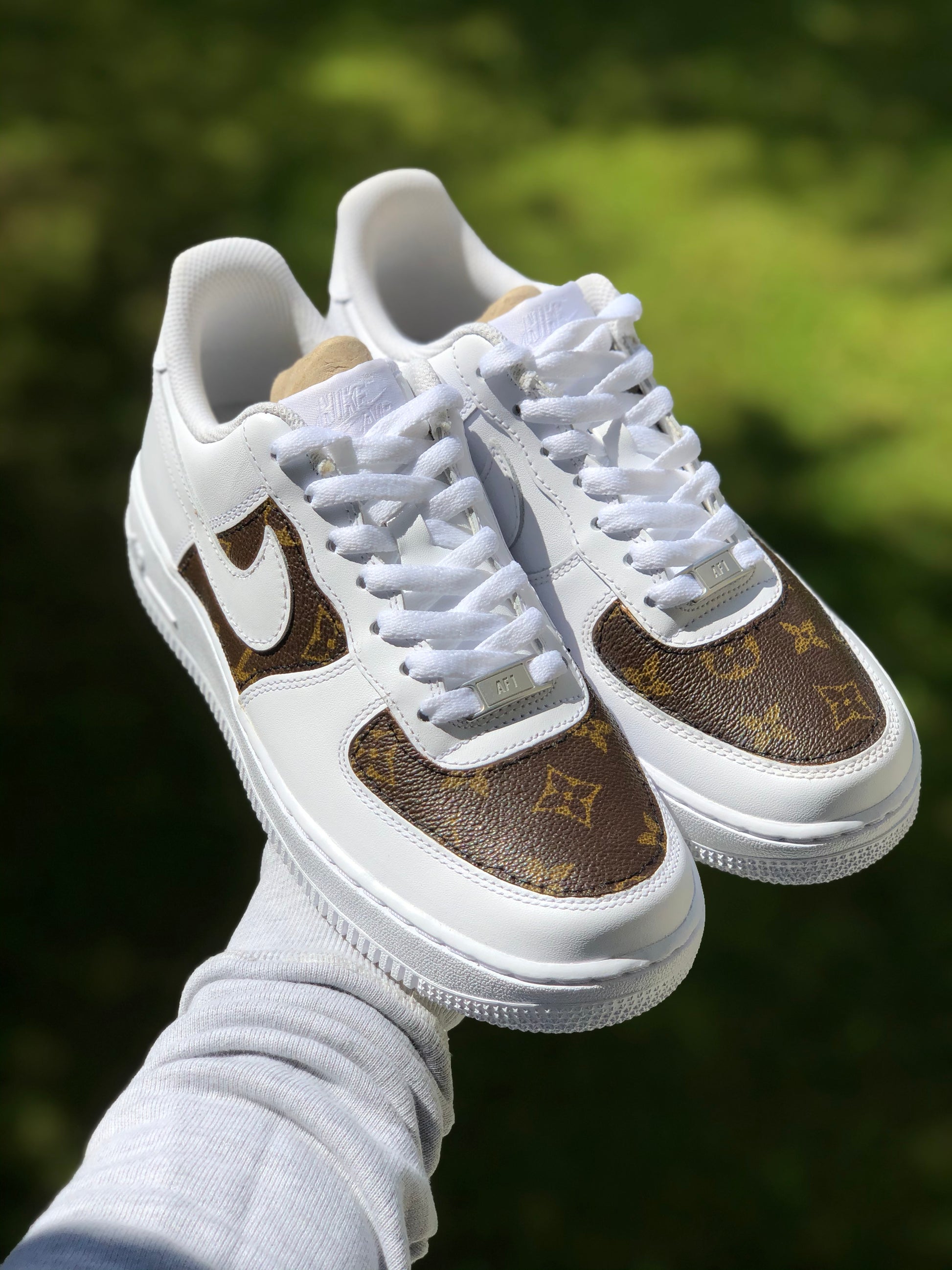 Hand-painted custom sneakers with luxury design by VK Customs