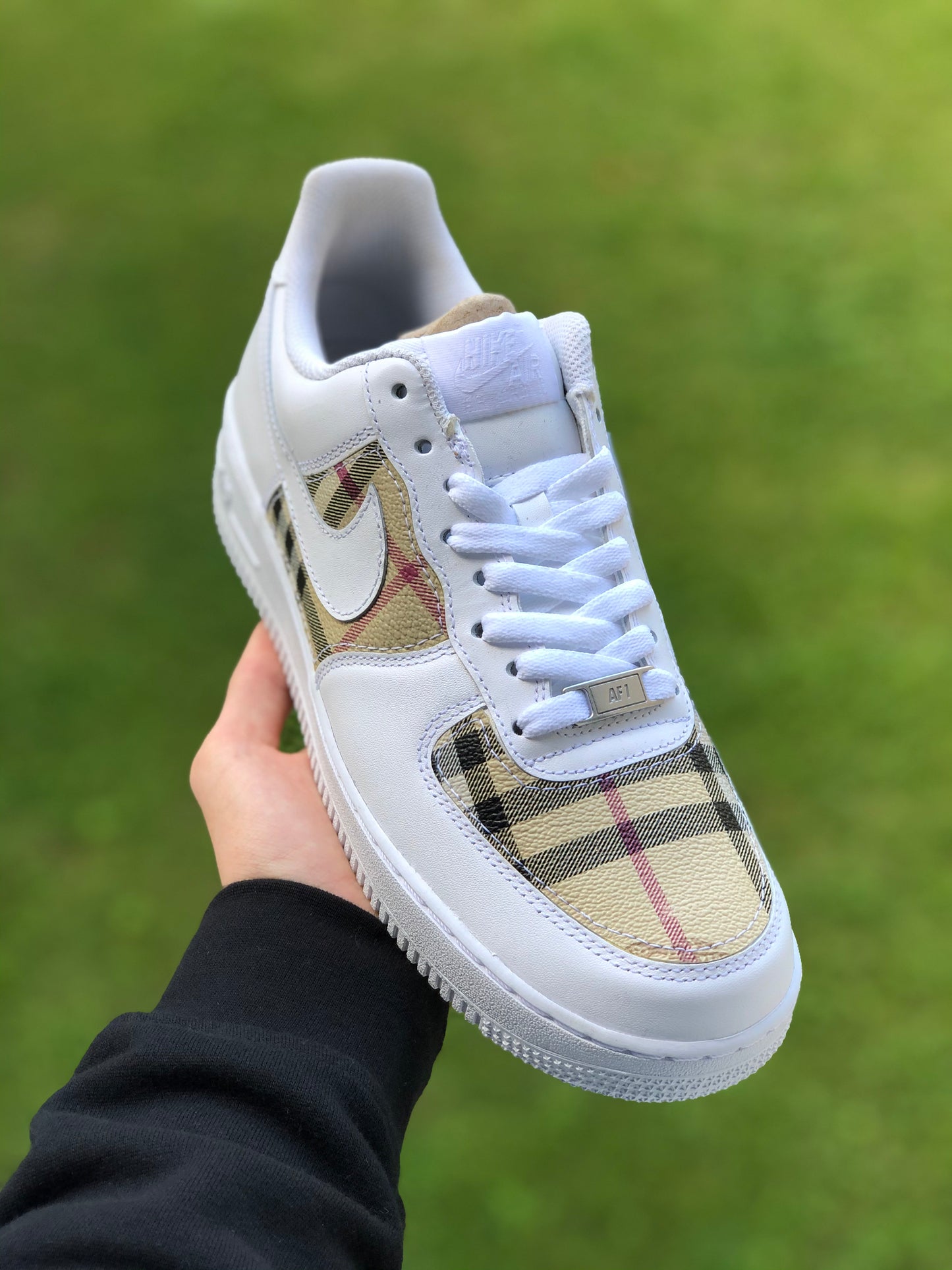 Hand-painted custom sneakers with luxury design by VK Customs