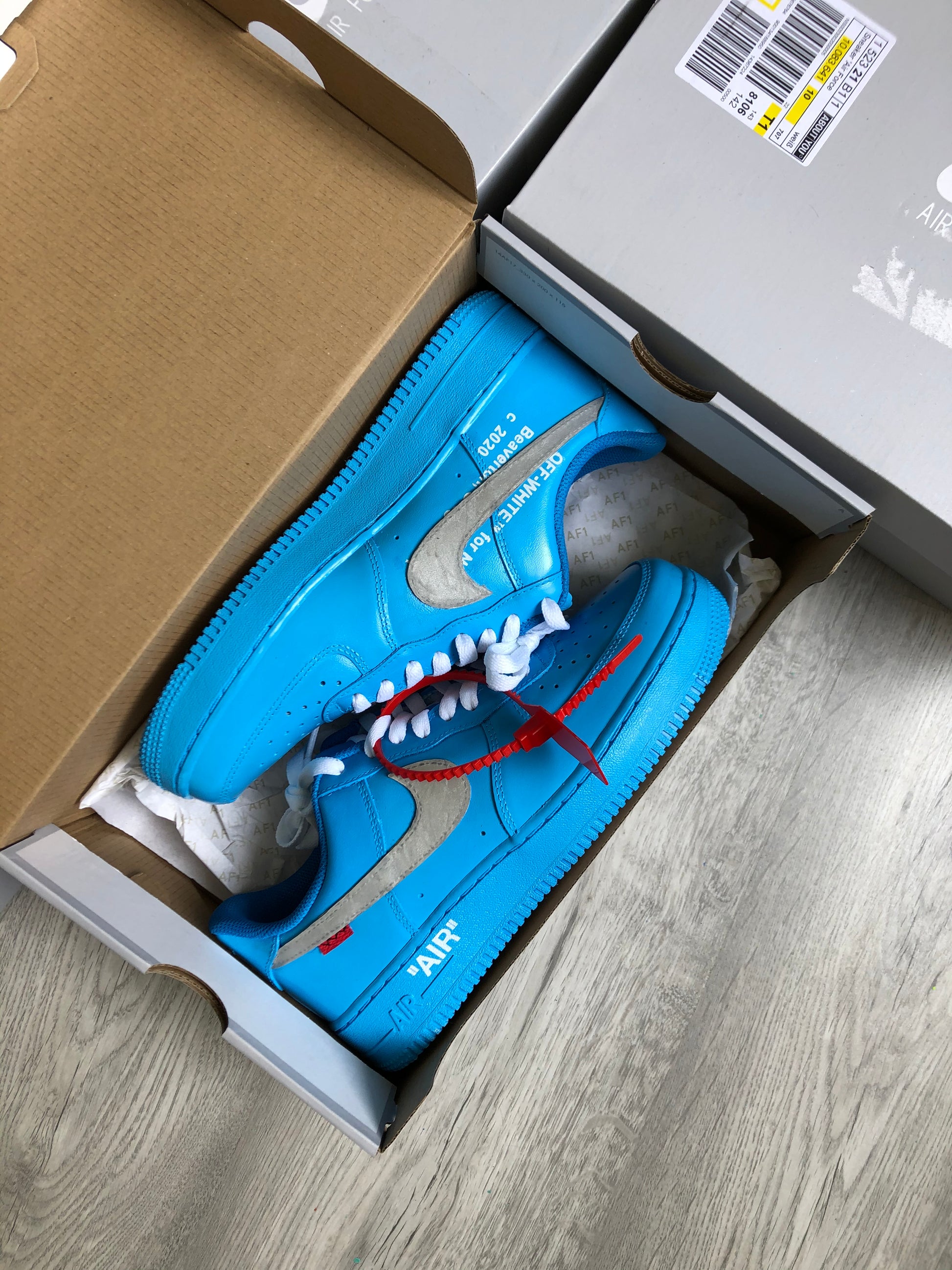 Hand-painted custom sneakers with abstract design by VK Customs