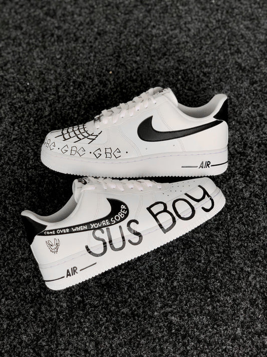 Hand-painted custom sneakers with lil peep design by VK Customs
